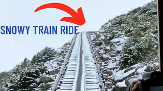 Snowy Mountain Train Ride? - Mount Washington Cog Railway