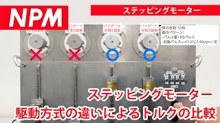 Comparison of Torque Due to Differences in Stepping Motor Drive