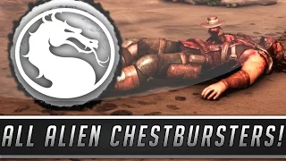 Mortal Kombat X: ALL Secret Alien Baby Easter Eggs w/ New Chestburster Brutality! (Mortal Kombat XL)