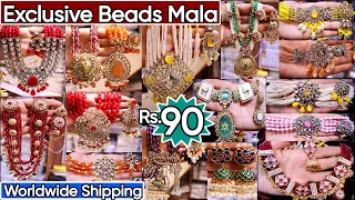 Exclusive Bridal Breads Mala Fusion Jewellery | Premium Quality AD, Kundan & Moissanite Beads Jewels