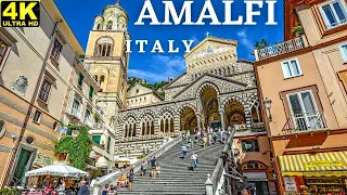 AMALFI Italy walking tour - Spectacular Views of the Amalfi Coast #4K