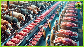 Amazing Beef Processing Line - Beef and Chicken Processing Factory | American Agriculture - SUN Farm