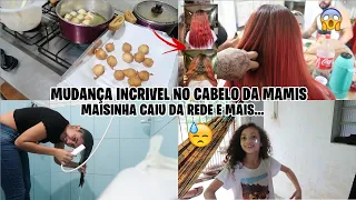 DIA DE PROGRESSIVA | MUDANÇA INCRIVEL NO CABELO DA MINHA MÃE, CAFÉ DA TARDE COM A FAMILIA E MAIS...