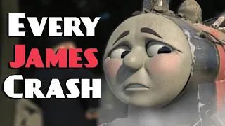 Every James Crash | Thomas & Friends | DuckStudios