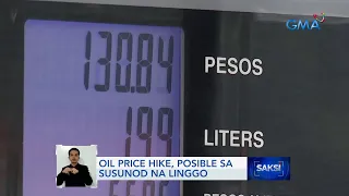 Oil price hike, posible sa susunod na linggo | Saksi