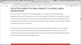 The Basics of Backward Planning