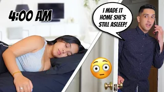 Sneaking Home In The MIDDLE OF THE NIGHT Prank On Girlfriend.. **she freaked**