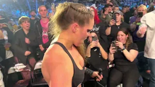 Ronda Rousey & Charlotte Flair ￼match goes into the crowd - WWE WrestleMania Backlash 2022 (4K HDR)