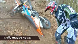 Hillclimb not so easy...  2 Stroke vs 4 Stroke