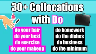 30+ Collocations with DO | Most Common English Collocations to Improve Vocabulary