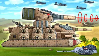 This MONSTER cannot be stopped! FV-44 attacks! - Cartoons about tanks