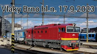 Vlaky Brno hl.n. 17.9.2023