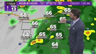 Cleveland weather forecast: Rain and storms tonight into Tuesday