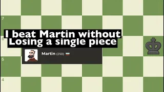 Beating Martin Without Losing a Single Piece!! (And promoting all pawns) #shorts