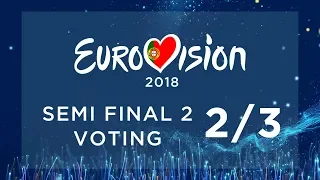 EUROVISION 2018 // SEMI FINAL 2 VOTING PT. 2/3