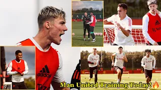 Hojlund & Reguilon RETURNS!🔥Manchester United Training Today!👍All players Fully Focus