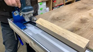 DIY Woodwoking Lathe Using Angle Grinder and Mbolt Tools