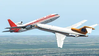 Two Giant Airplanes Almost Crash Mid-Air | X-Plane 11