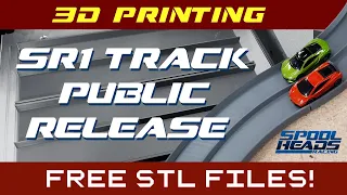 SR1 3D Printed Diecast Racing Track Launch - Free STL Files! - Works with Hot Wheels & Crash Racers