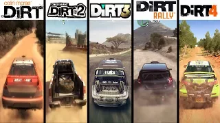 DiRT vs DiRT 2 vs DiRT 3 vs DiRT Showdown vs DiRT Rally vs DiRT 4 - Gameplay Comparasion (HD)