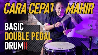 CARA CEPAT BELAJAR DOUBLE PEDAL DRUM❗️- DARI BASIC❗️