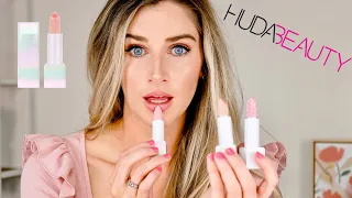 Huda Beauty Hydrating DIAMOND LIP BALM Review and Swatches | New Release