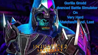 Injustice 2 - Gorilla Grodd Advanced Battle Simulator On Very Hard No Matches Lost/Rounds Lost