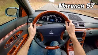 2004 Maybach 57 - Driving the V12 Biturbo Phantom Fighter (POV Binaural Audio)