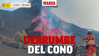 La Palma: El derrumbe del cono genera nuevas coladas de lava I MARCA