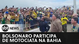 Bolsonaro participa de motociata na Bahia