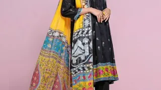 original nishat linen lawn 2 piece shirt and dupata