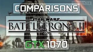 GTX 1070 | i7-7700k Star Wars Battlefront 2 (Comparisons) (1080p60FPS)