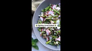 Spruce up your spring with this Lentil Salad! 🥗