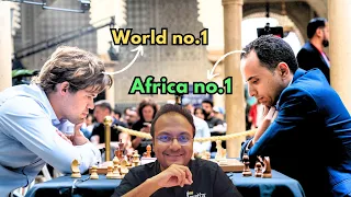 When World no.1 Magnus Carlsen took on Africa no.1 Bassem Amin | Casablanca Chess 2024