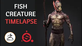 Fish Creature Creation with Zbrush & Substance Painter