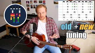 Coldplay - Fix You acoustic & lead guitar tutorial (old + new tuning, incl. on-screen tabs)