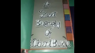 Englishproject||Biography of Robert Burns||Class-11|| kasish