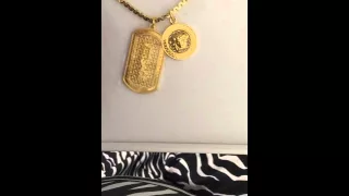 Authentic Versace Medusa Head + Dog Tag Pendent Unboxing