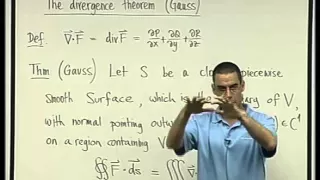 90 - The divergence theorem (Gauss)