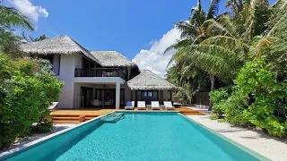 Dusit Thani Maldives, Two-Bedroom Beach Residence,Roomtour,Maldives, Baa Atolls @AllHotelReview