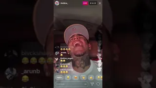 Tekashi 6ix 9ine mimics Trippie Redd on IG live 5/16/18