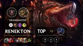 Renekton Top vs Jax - KR Grandmaster Patch 10.5