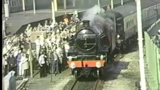 Steam Trains in 1986. Southport/York with Kolhapur/Mallard