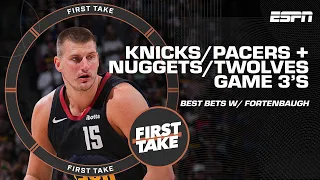 NBA Playoffs: Pacers (-5.5) in first half vs. Knicks + Nuggets (+4.5) over Timberwolves | First Take