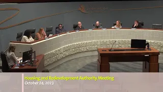 October 24, 2023 Housing and Redevelopment Authority Meeting