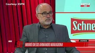 TV Host gets emotional announcing Maradona's death