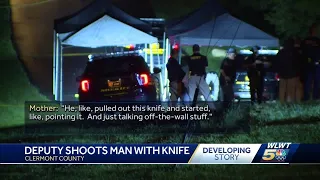Deputy shoots man with knife in Clermont County