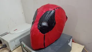 how to make Deadpool helmet in cardboard