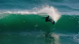 Ryan Burch e sua personal Twin Fin 5'3" no Chile