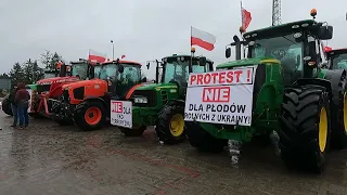 WIELKI PROTEST ROLNIKÓW HRUBIESZÓW 24.01.2024. ZIELONY ŁAD